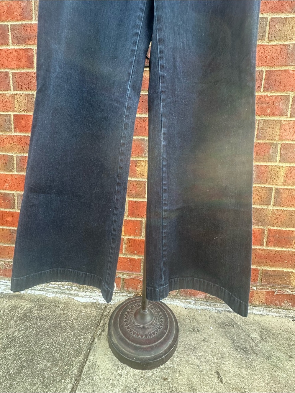 Ann Taylor Jeans Wide-Leg Denim Sailor Style Button Nautical Coastal Academia - Picture 10 of 16